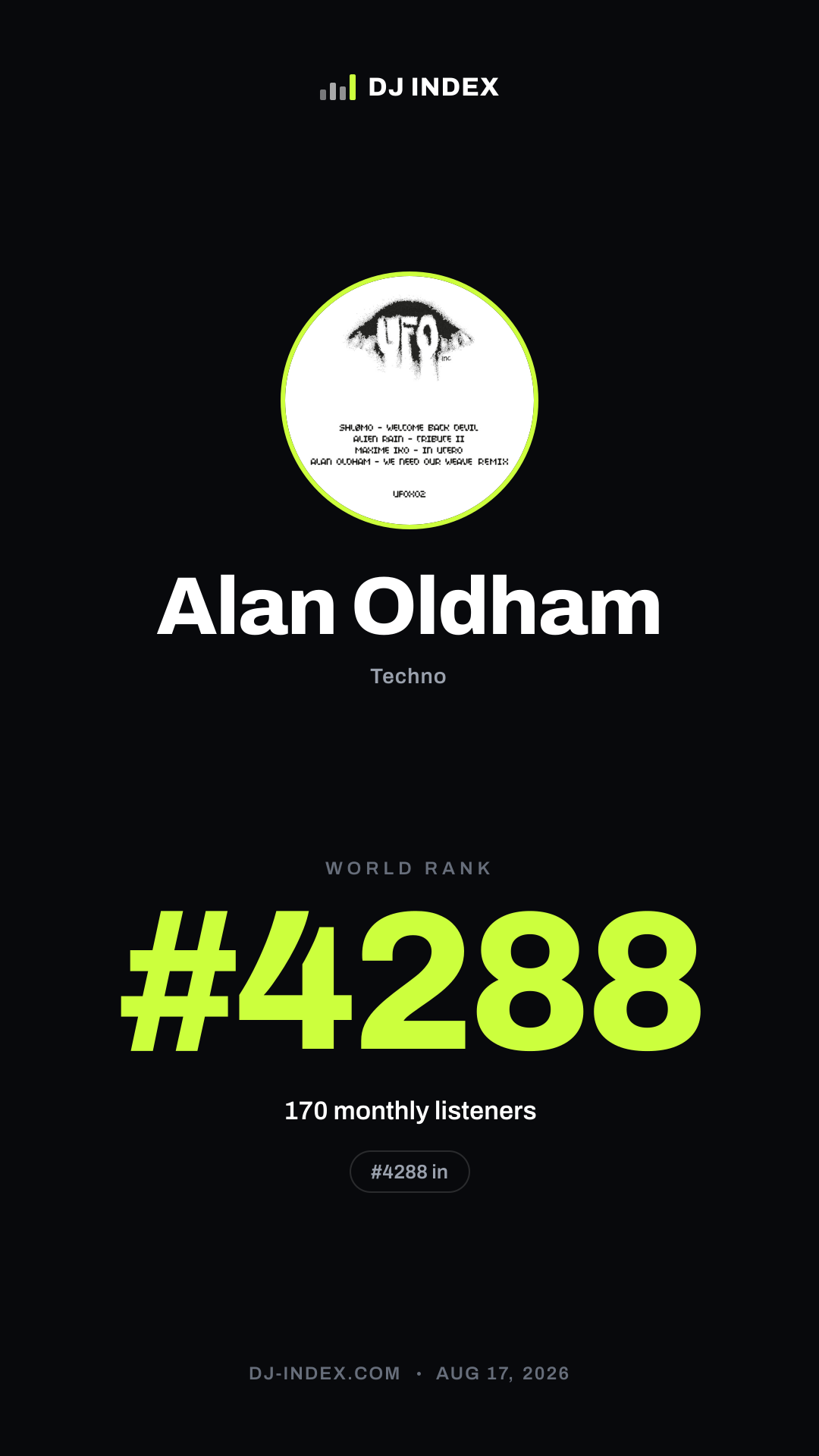 Alan Oldham Story card preview
