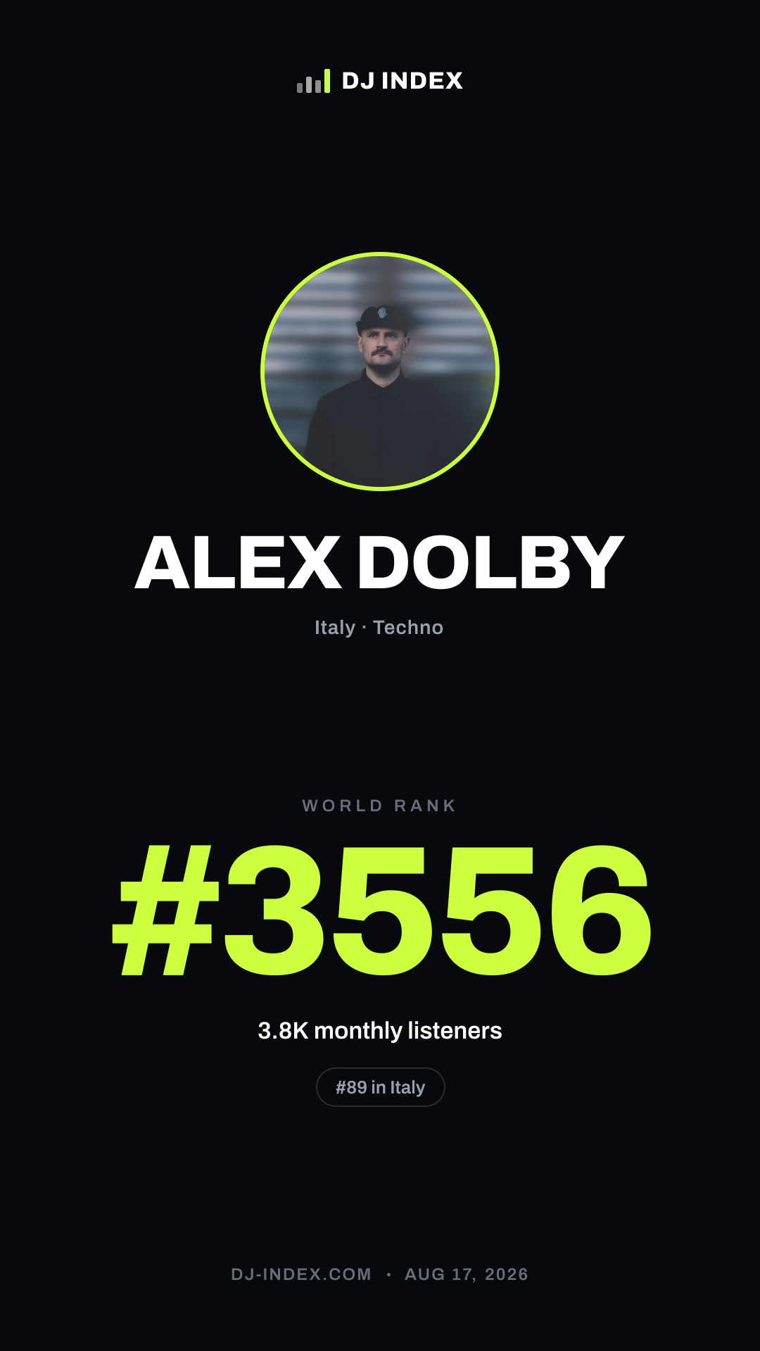 ALEX DOLBY Story card preview