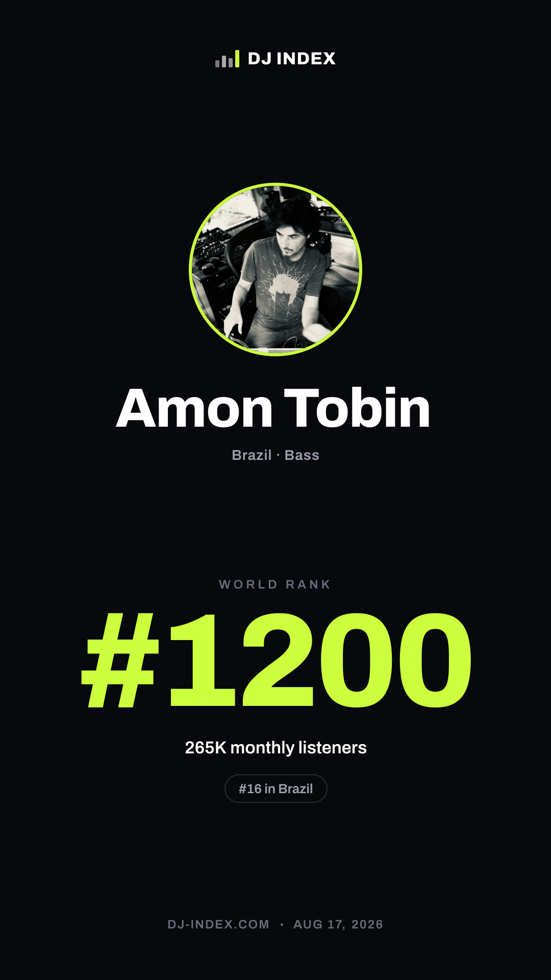 Amon Tobin Story card preview