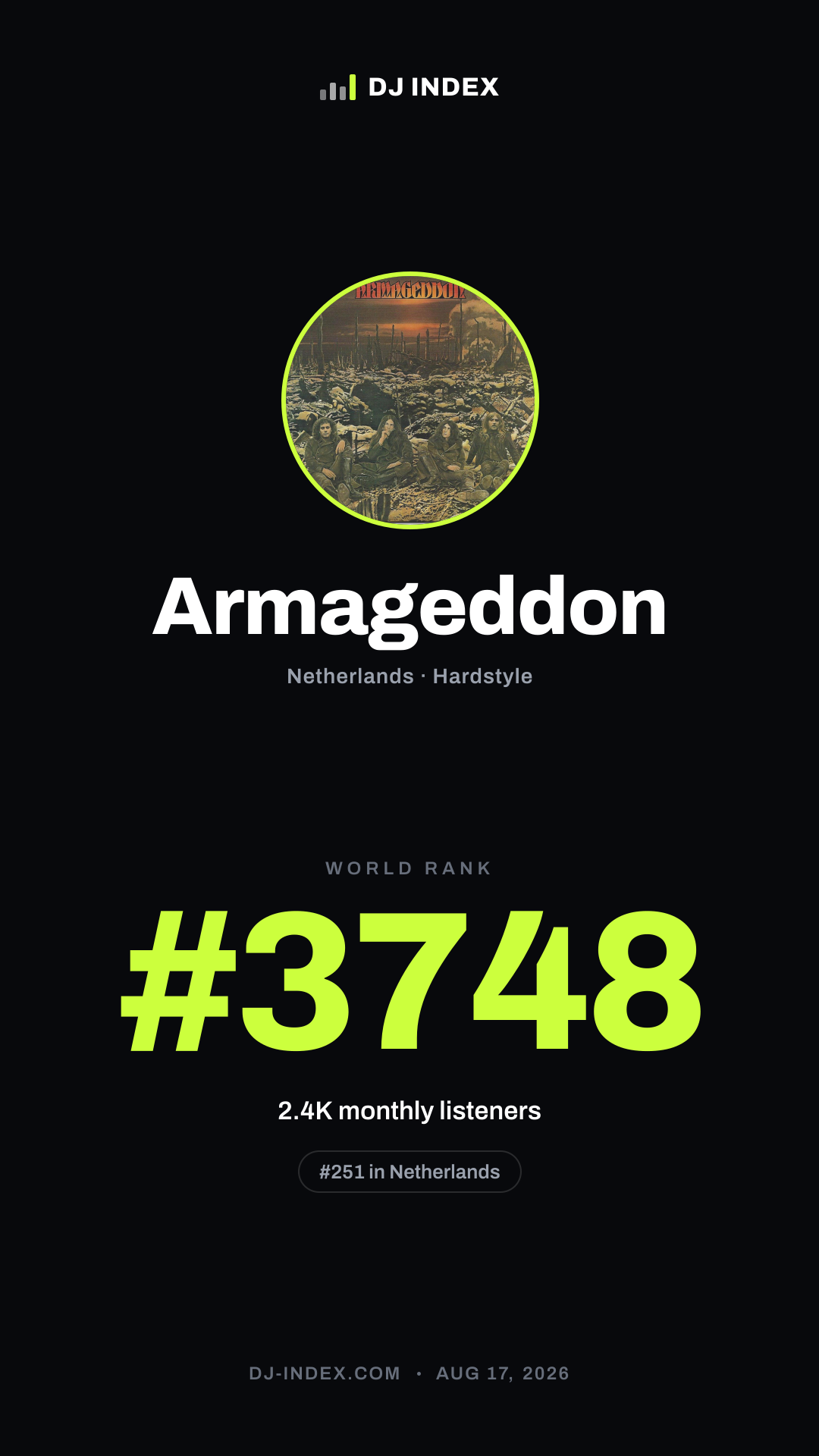 Armageddon Story card preview