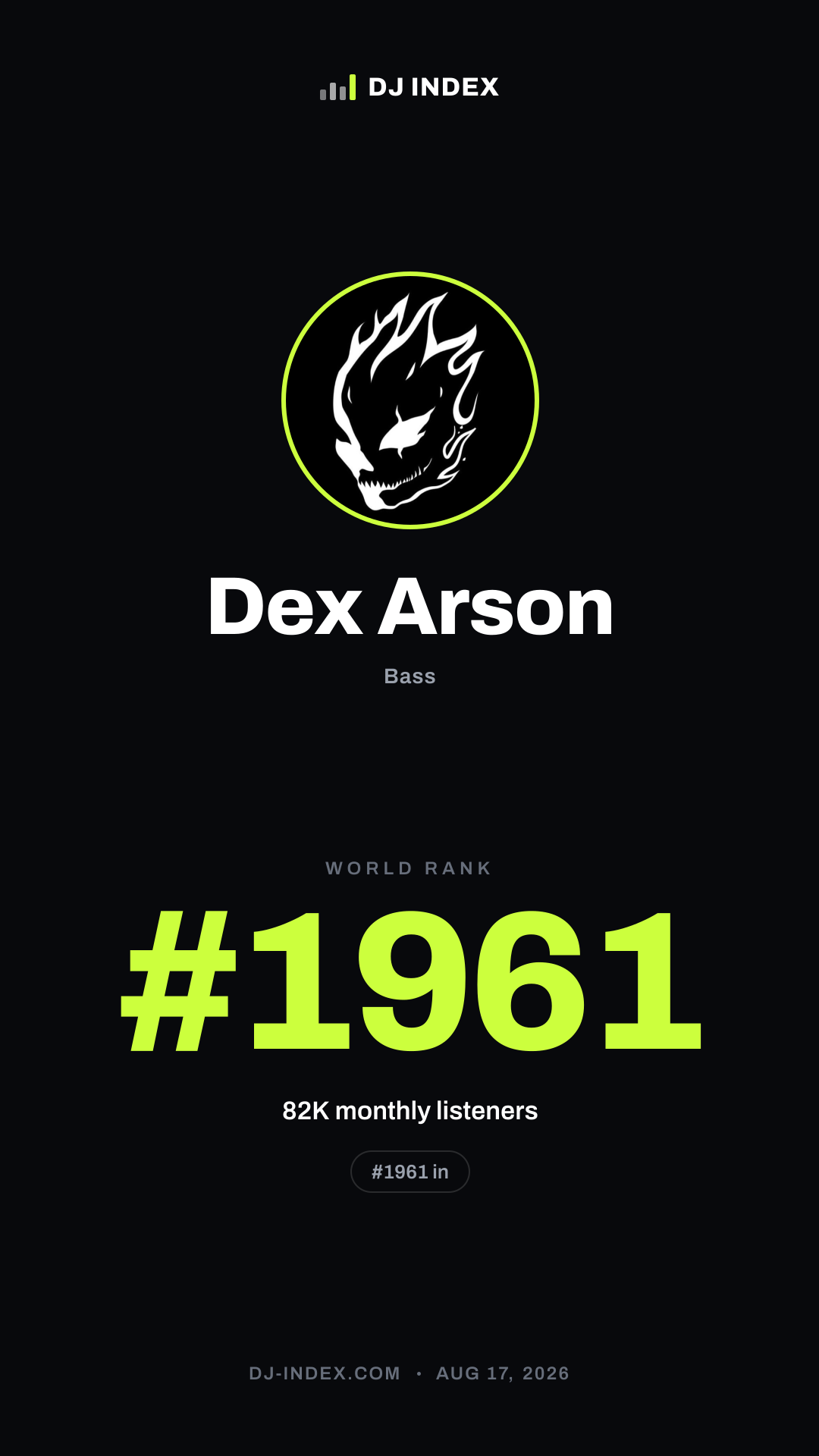 Dex Arson Story card preview