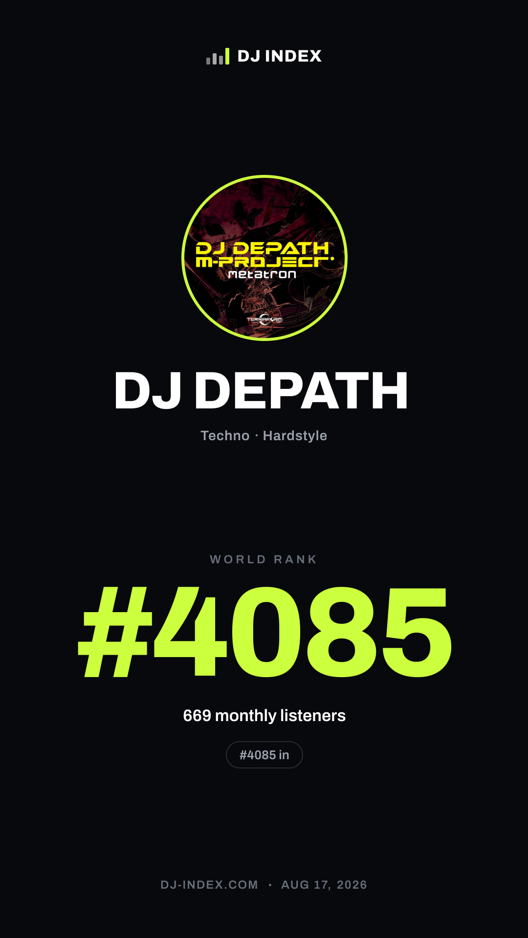 DJ DEPATH Story card preview
