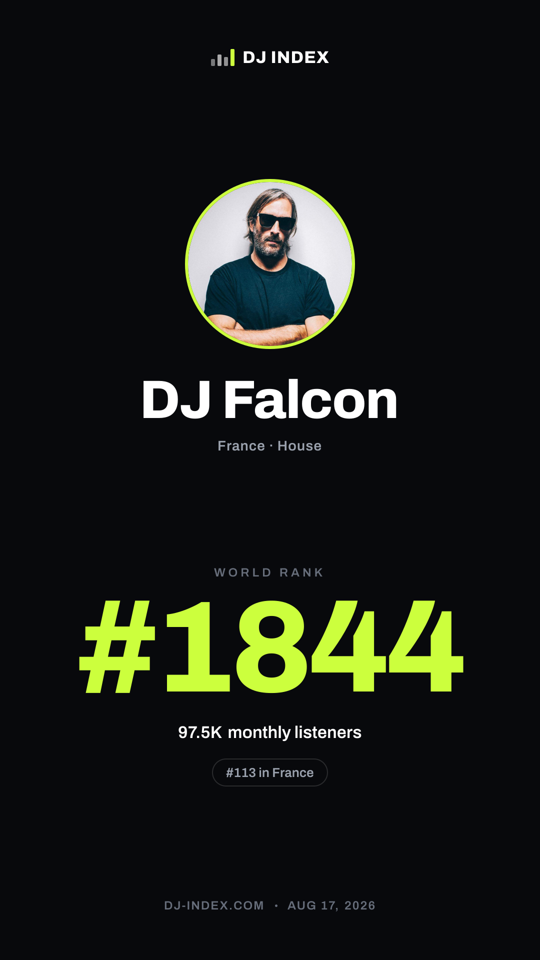 DJ Falcon Story card preview
