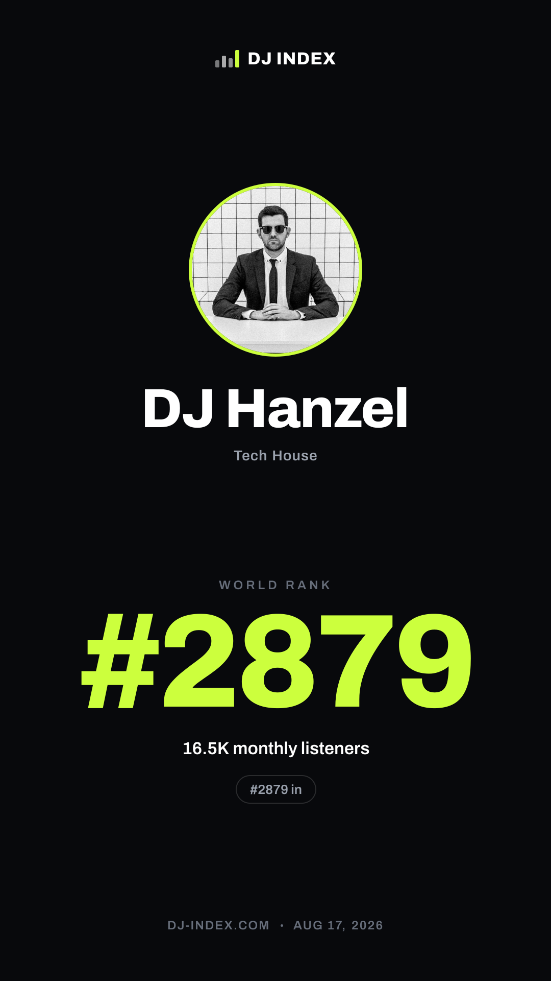 DJ Hanzel Story card preview