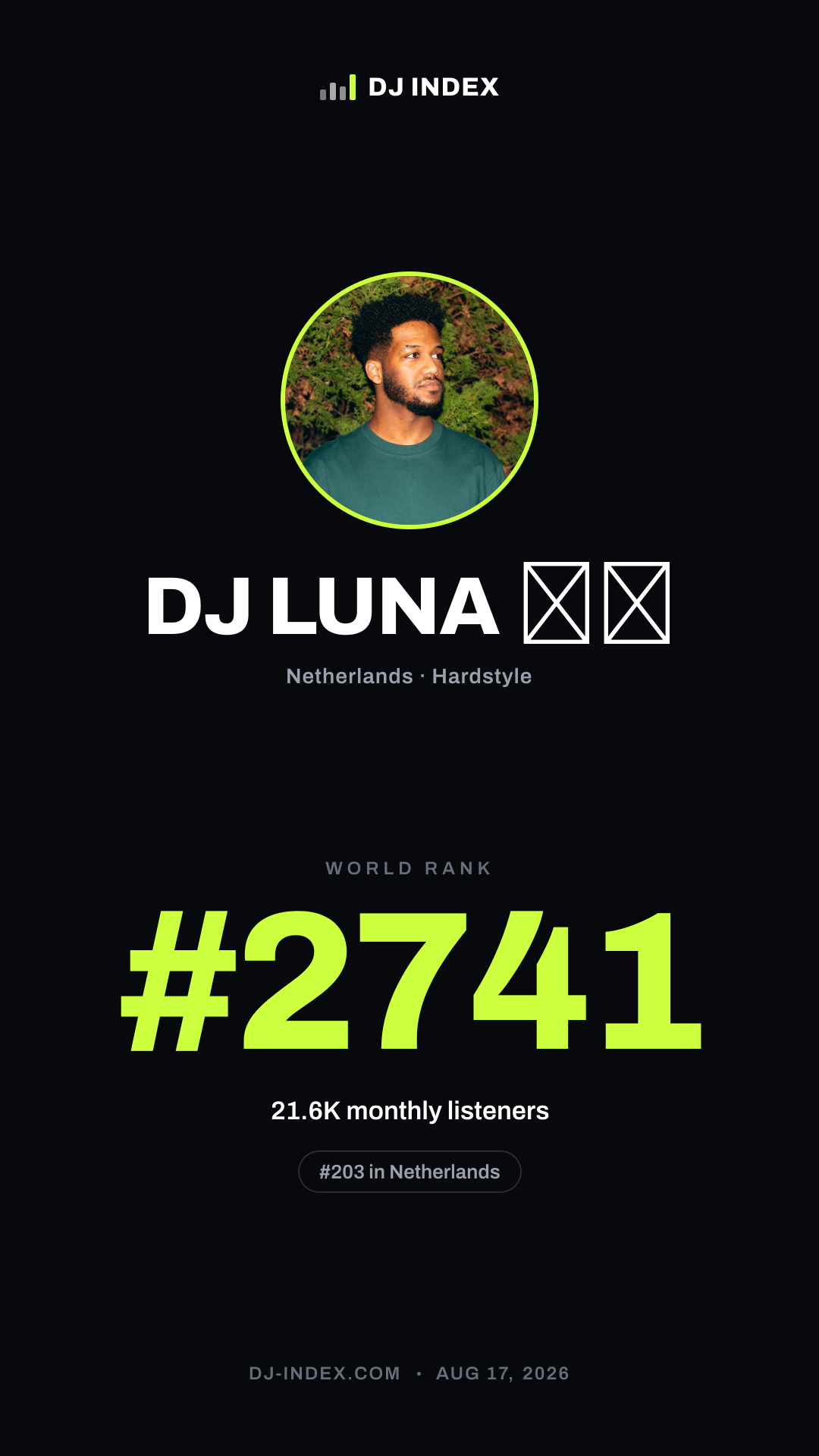 DJ LUNA ሉና Story card preview