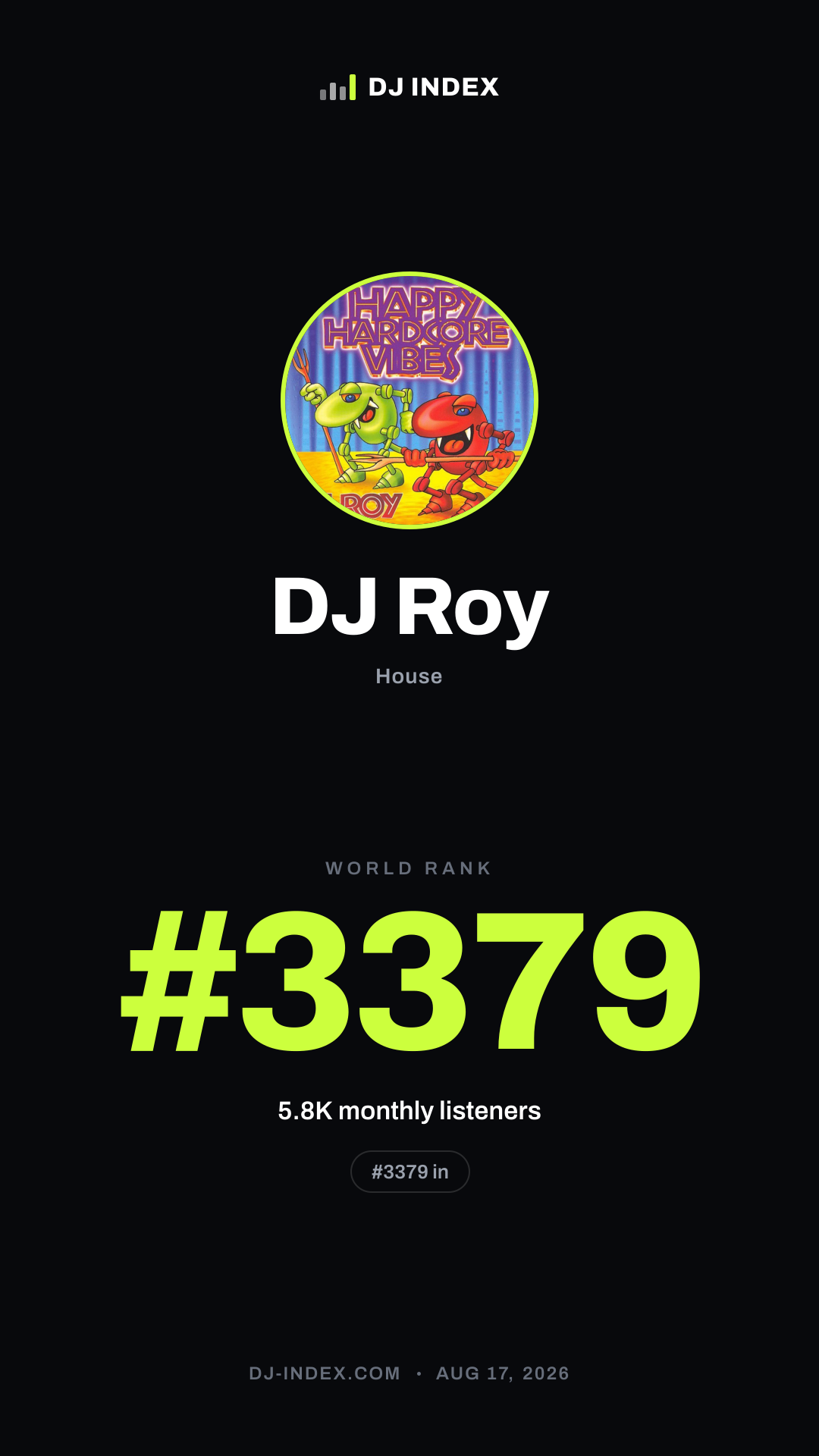 DJ Roy Story card preview