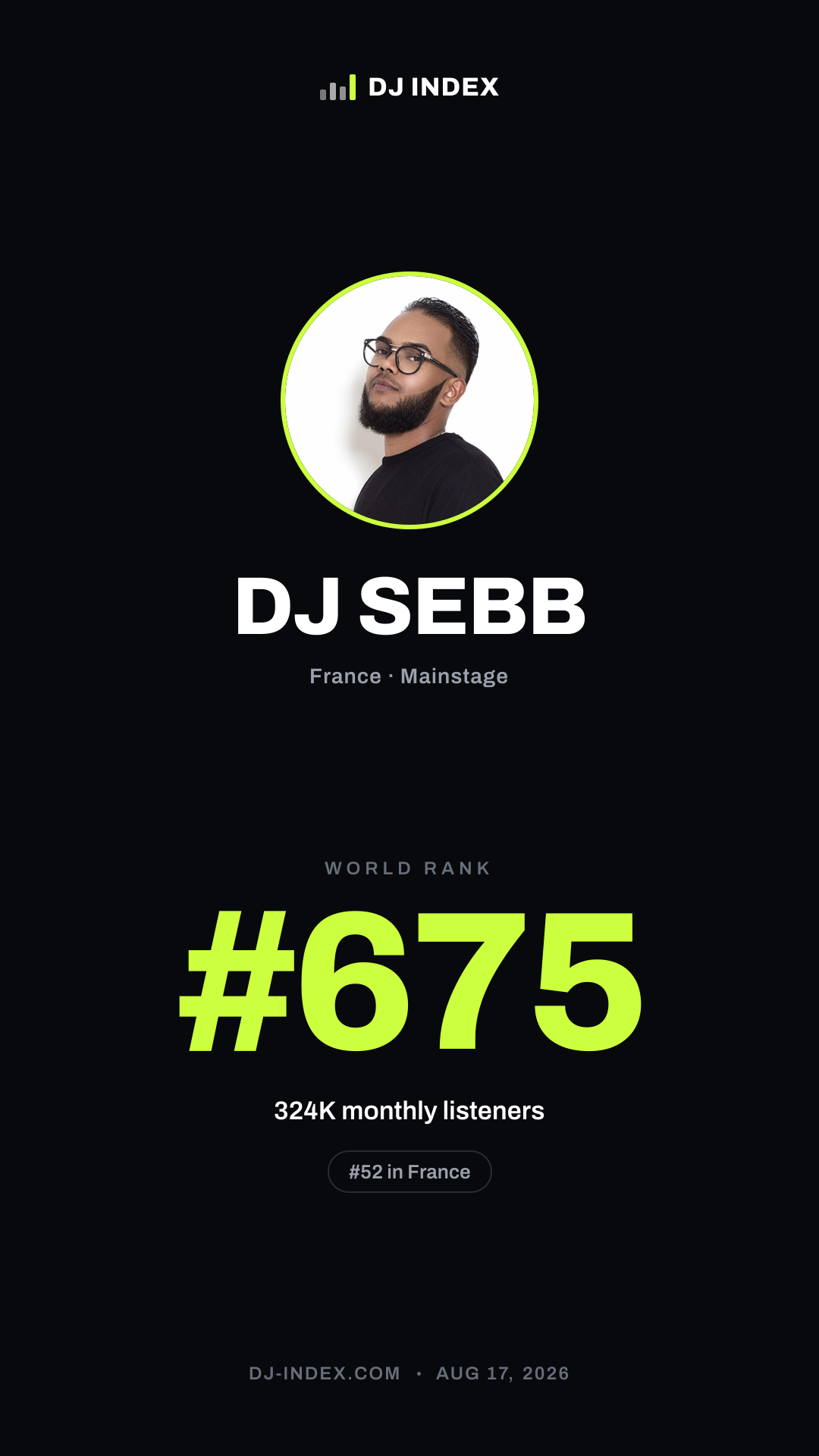 DJ SEBB Story card preview