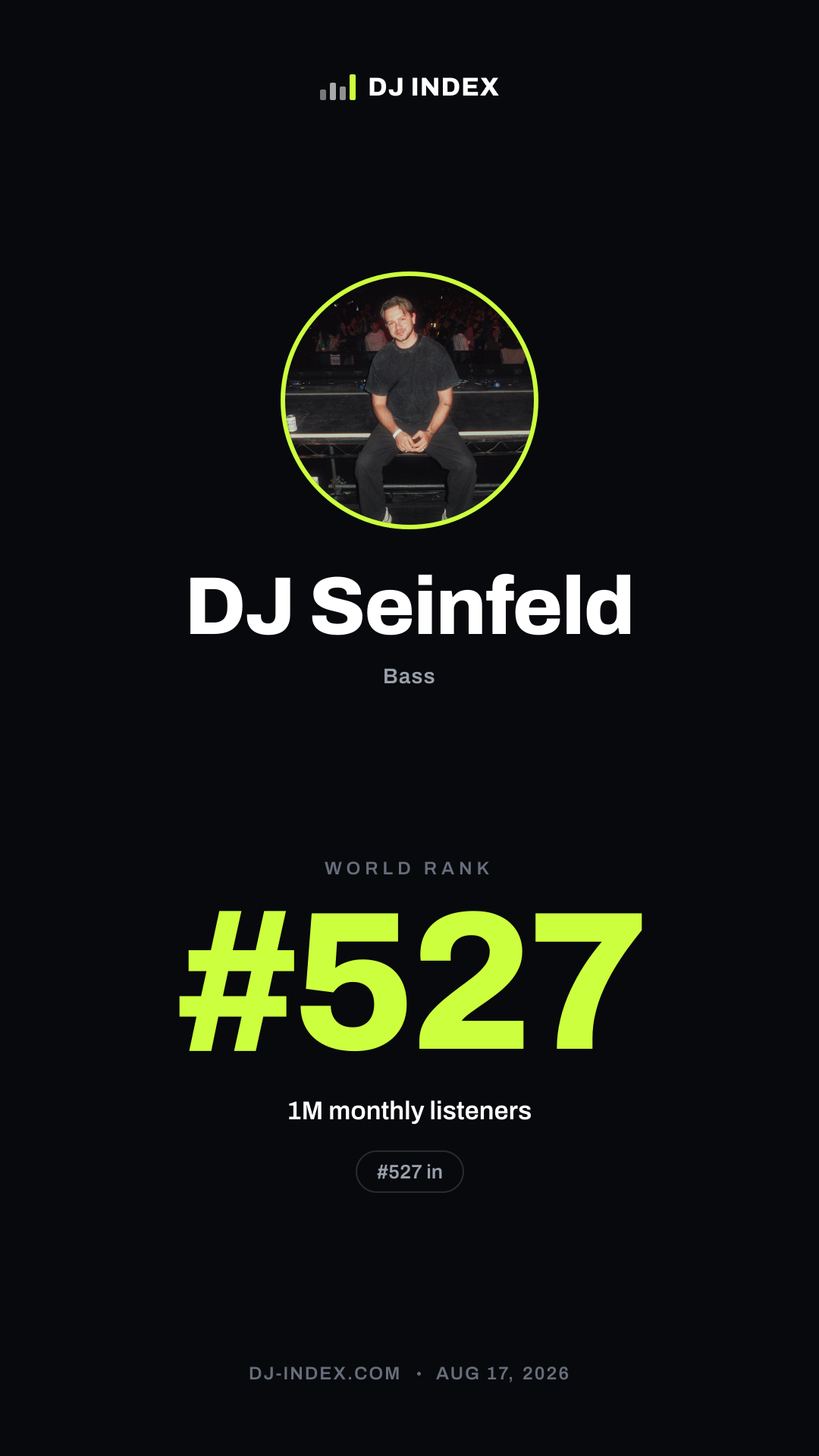 DJ Seinfeld Story card preview