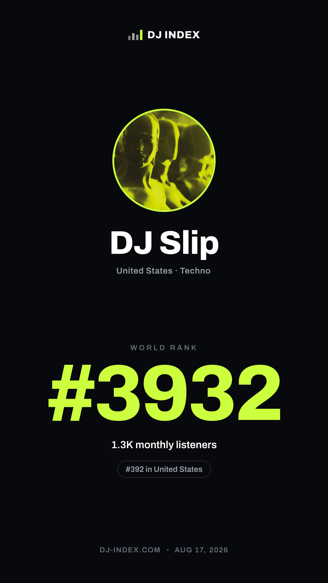 DJ Slip Story card preview