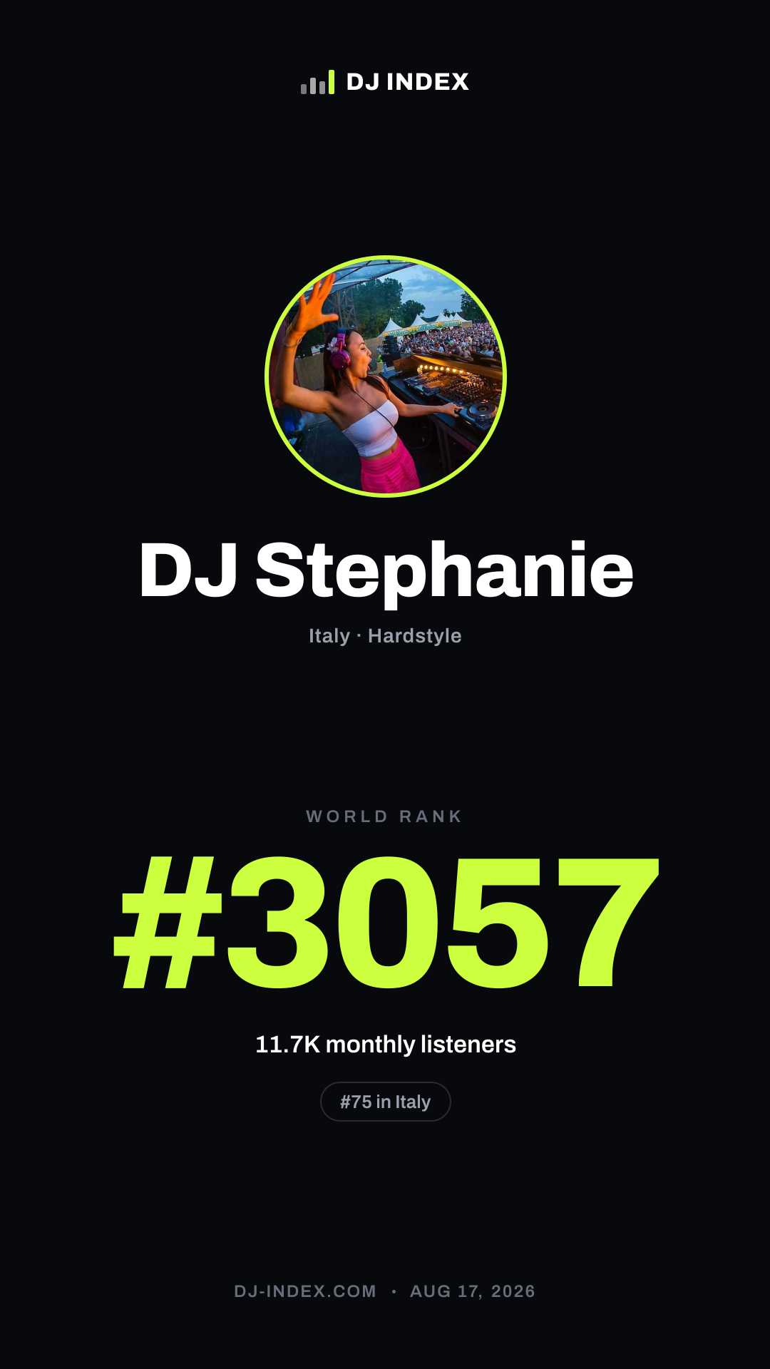 DJ Stephanie Story card preview