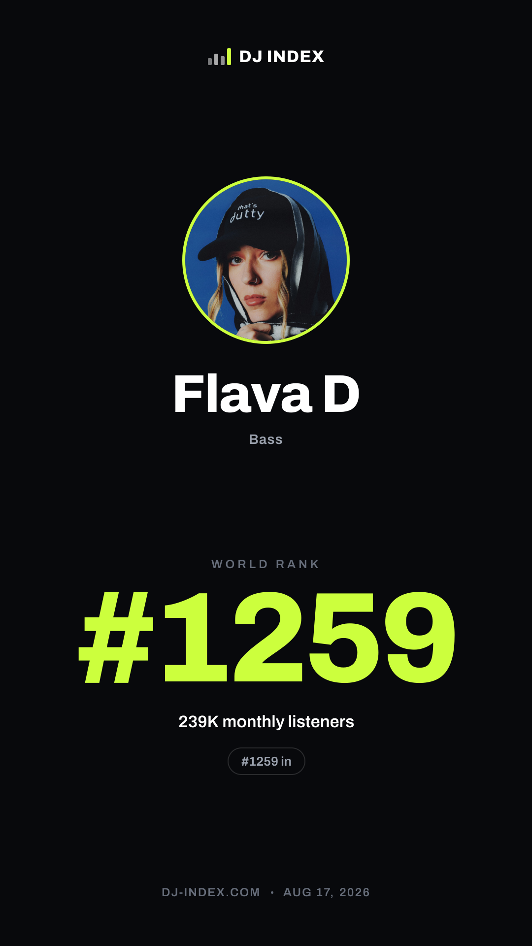 Flava D Story card preview