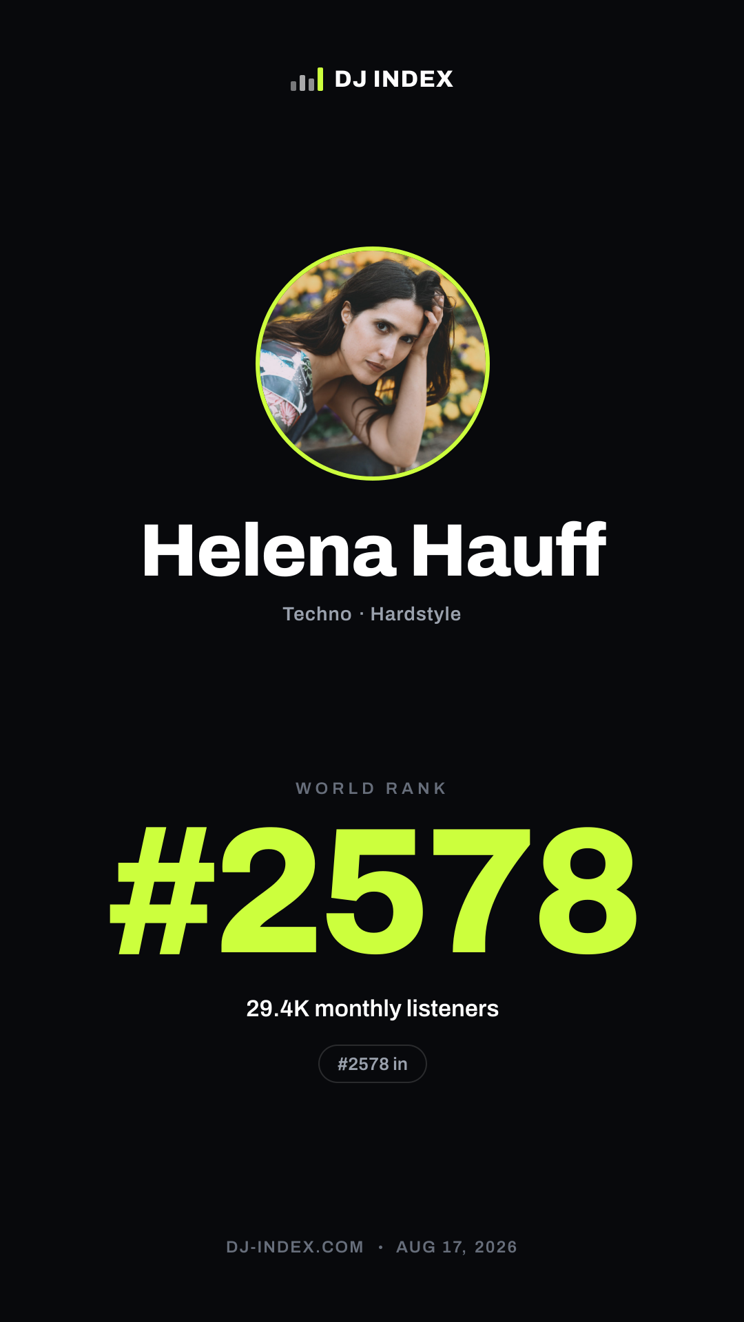 Helena Hauff Story card preview