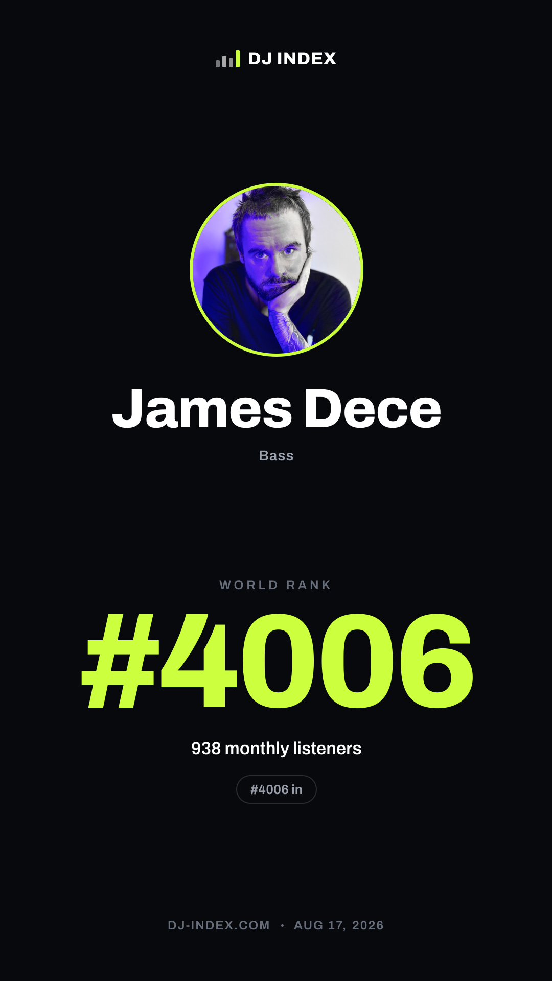 James Dece Story card preview