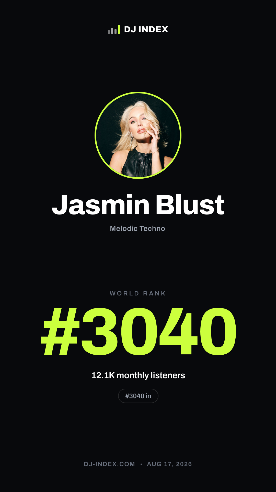 Jasmin Blust Story card preview