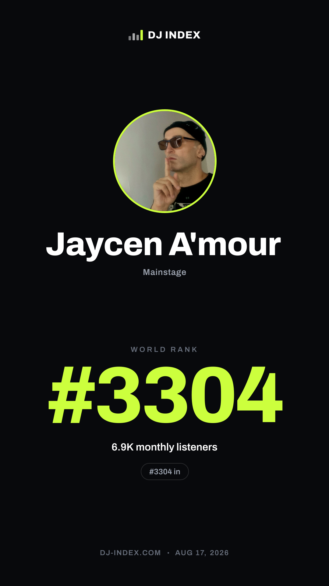 Jaycen A'mour Story card preview