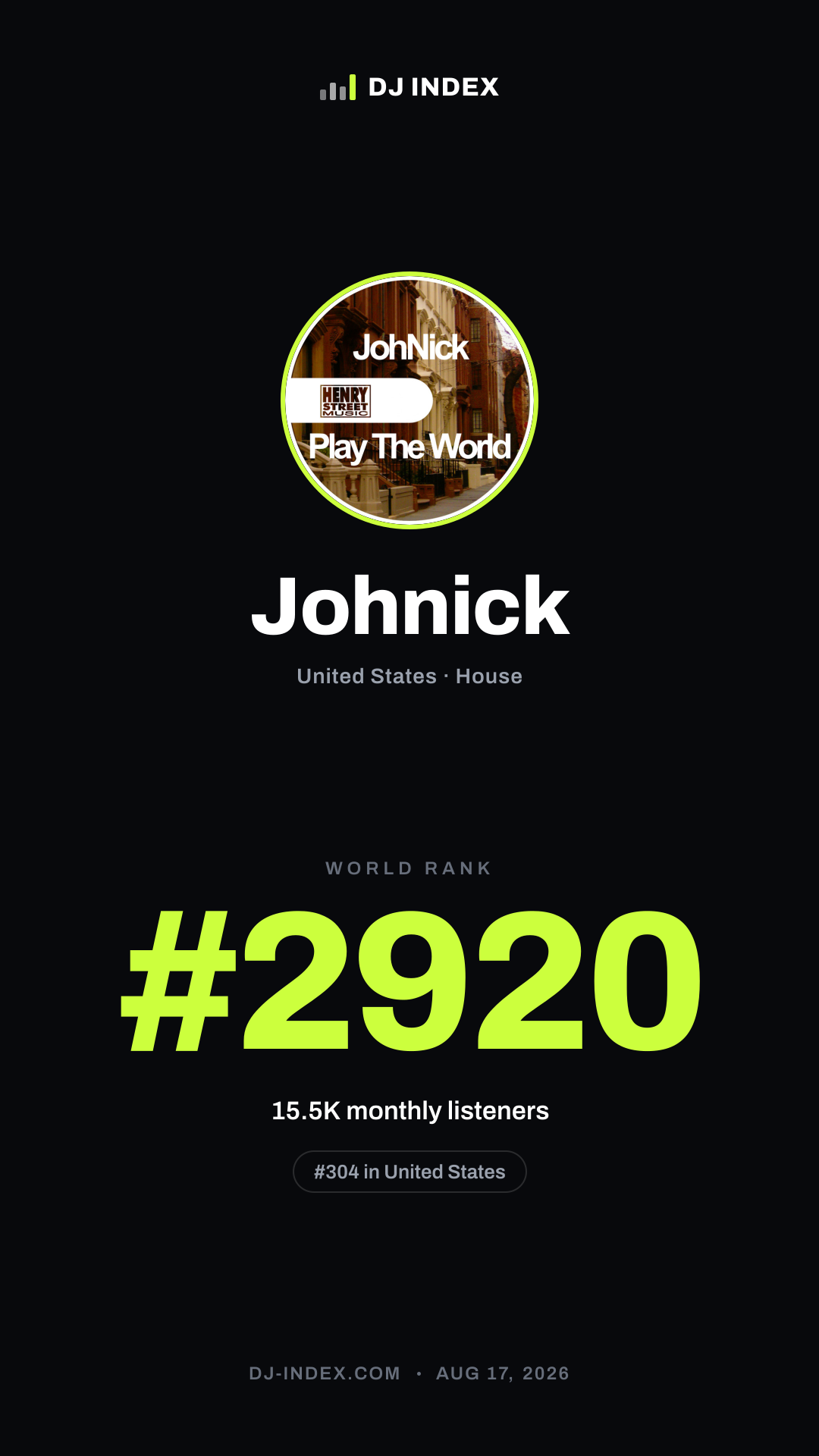 Johnick Story card preview