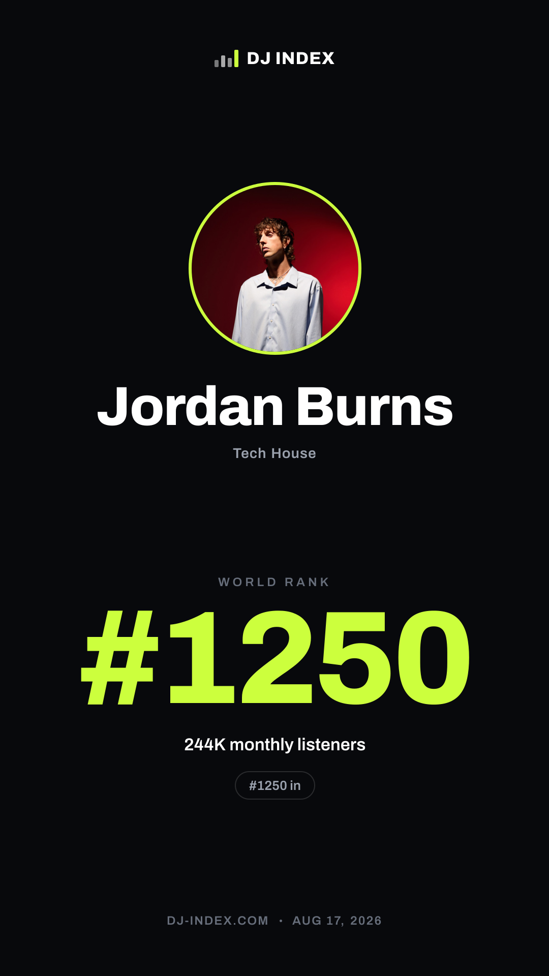 Jordan Burns Story card preview