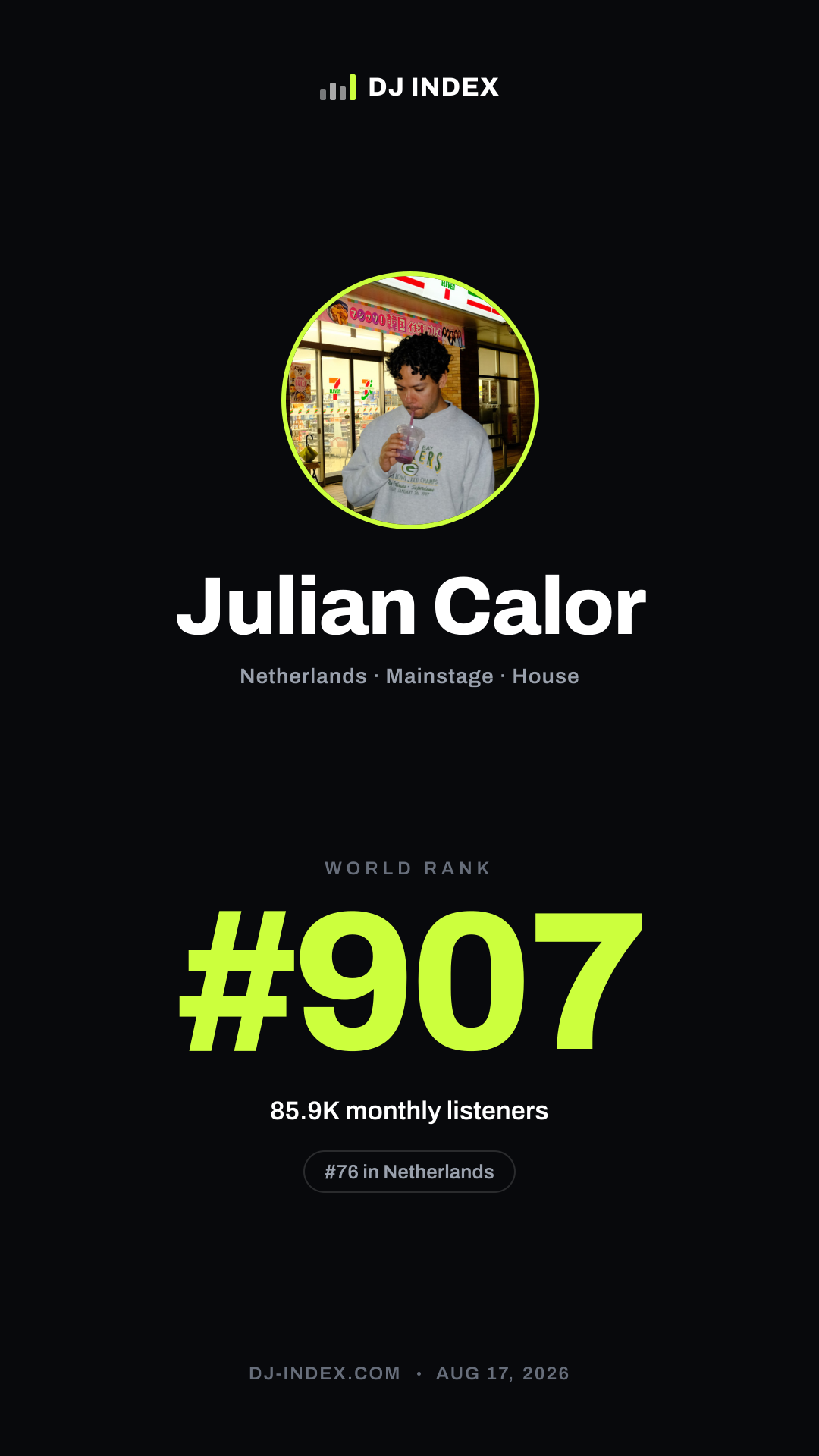 Julian Calor Story card preview
