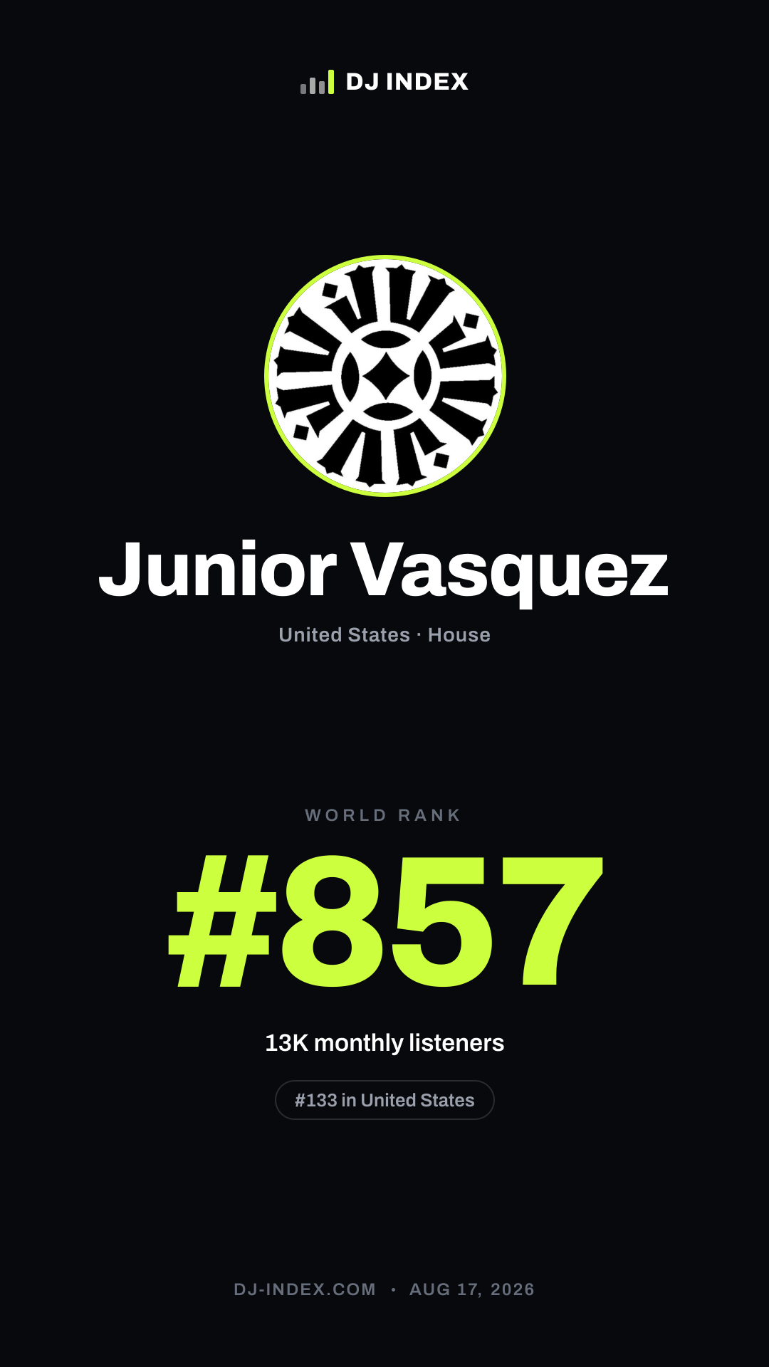 Junior Vasquez Story card preview