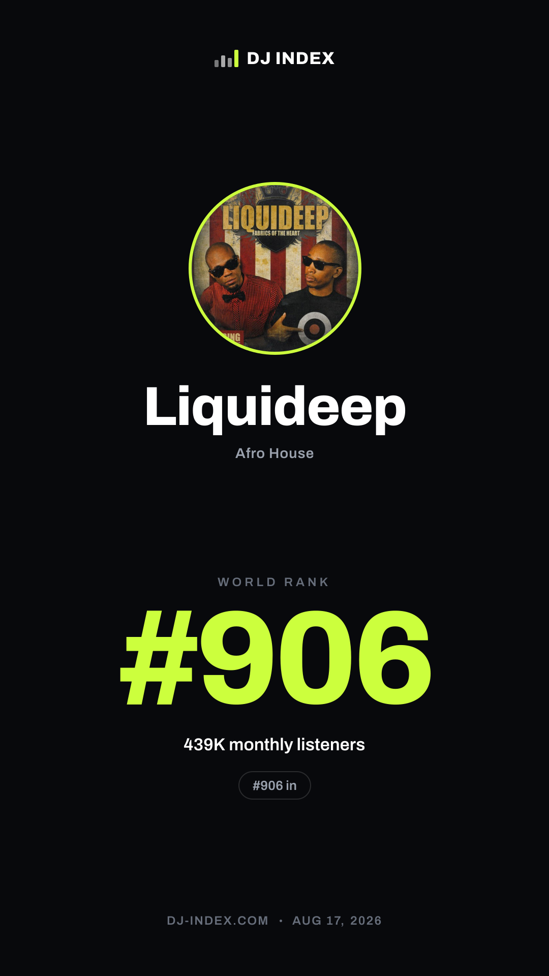 Liquideep Story card preview
