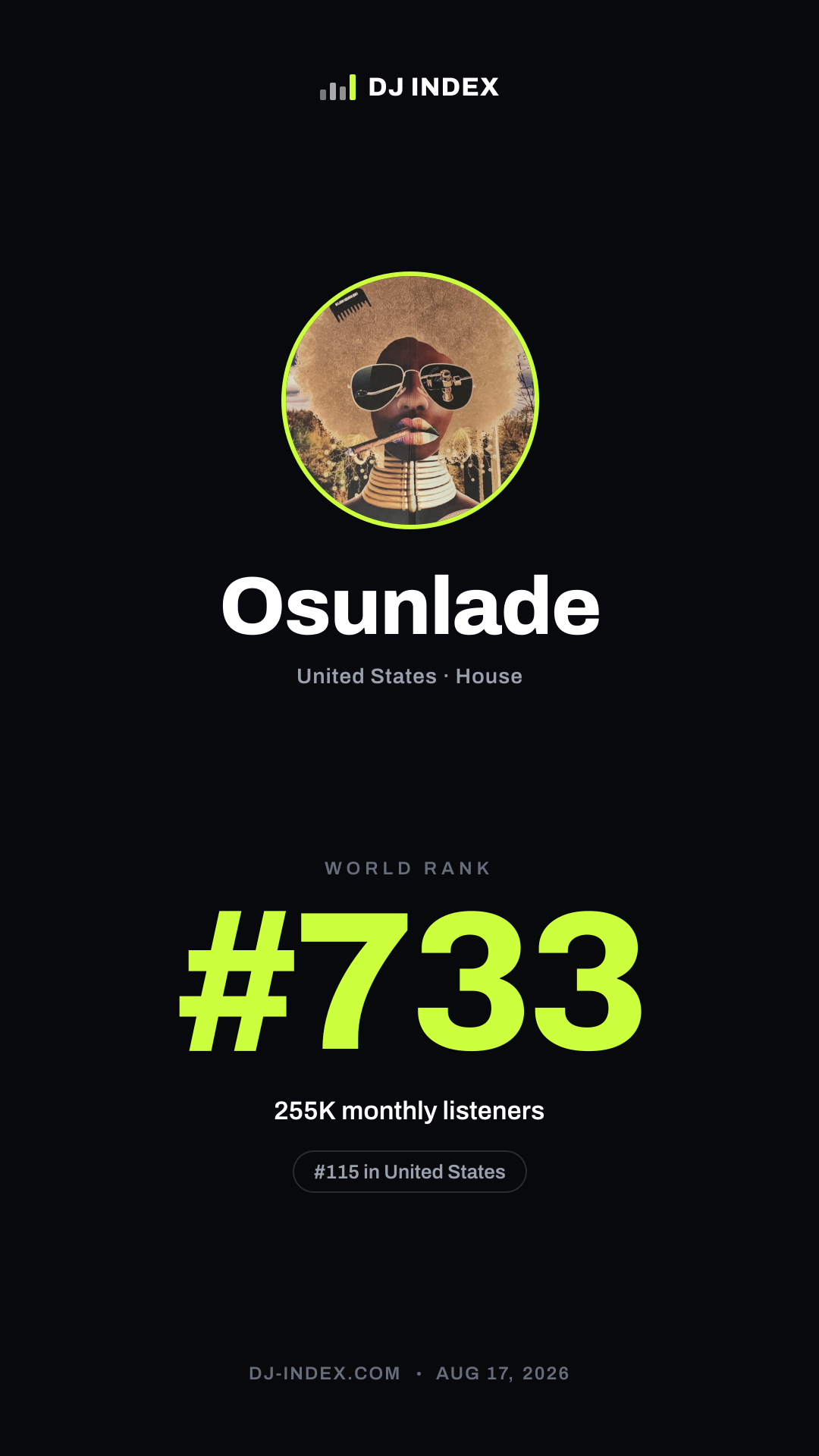 Osunlade Story card preview