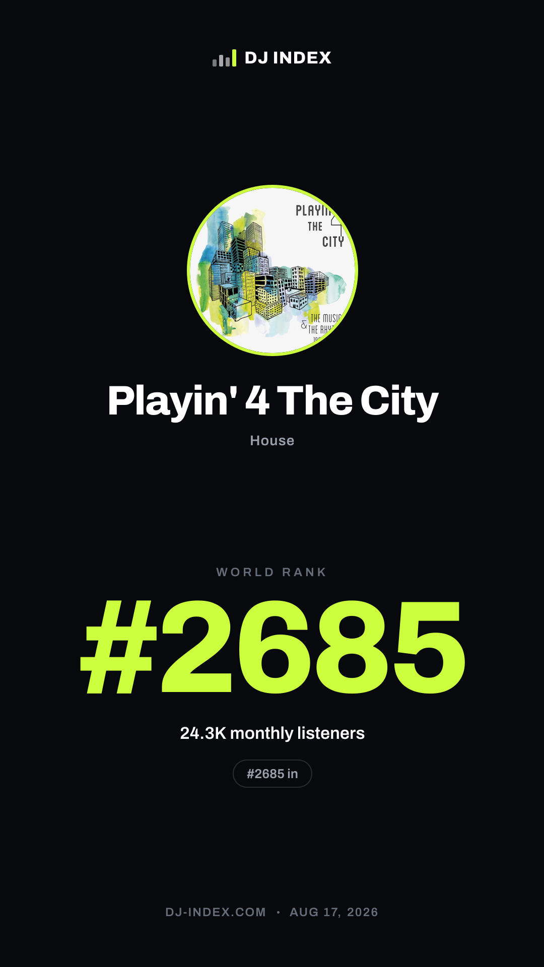 Playin' 4 The City Story card preview