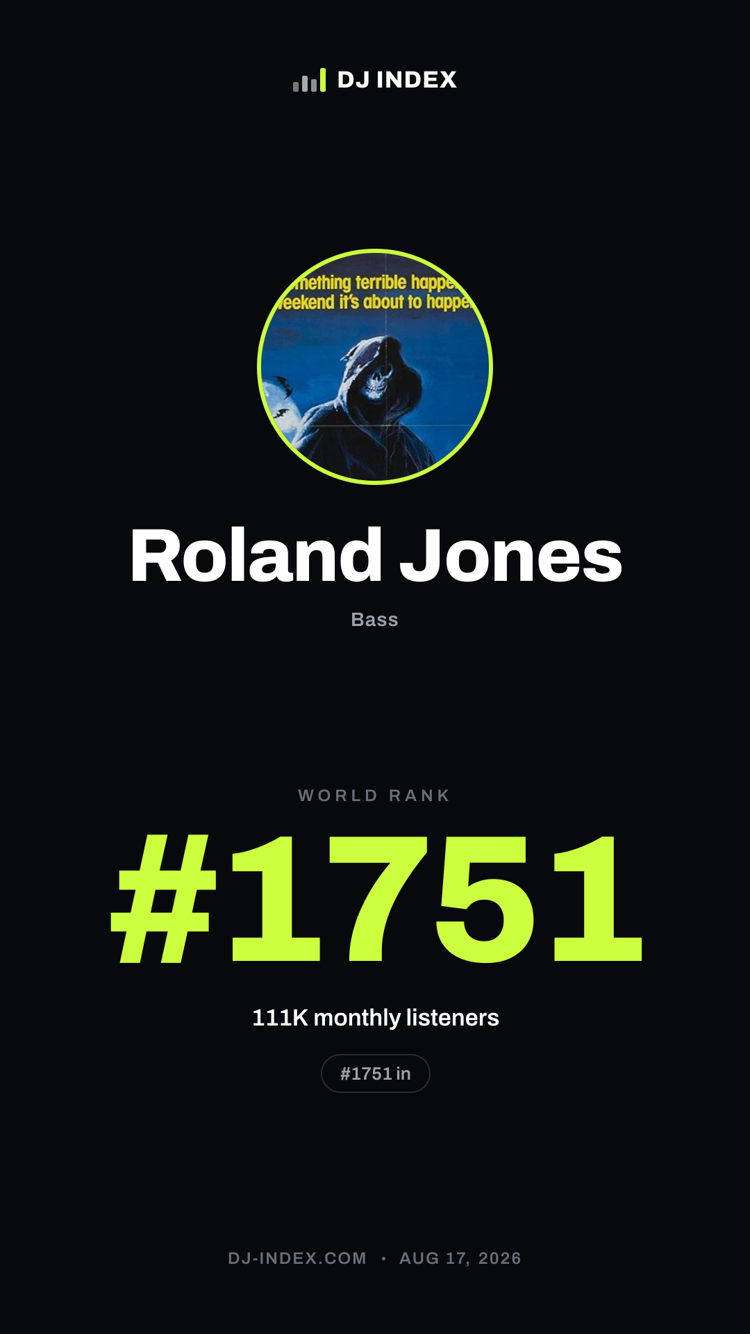 Roland Jones Story card preview