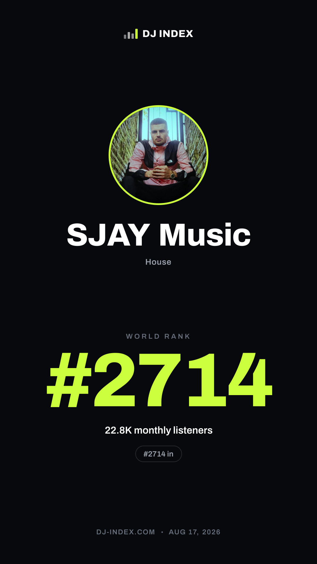 SJAY Music Story card preview