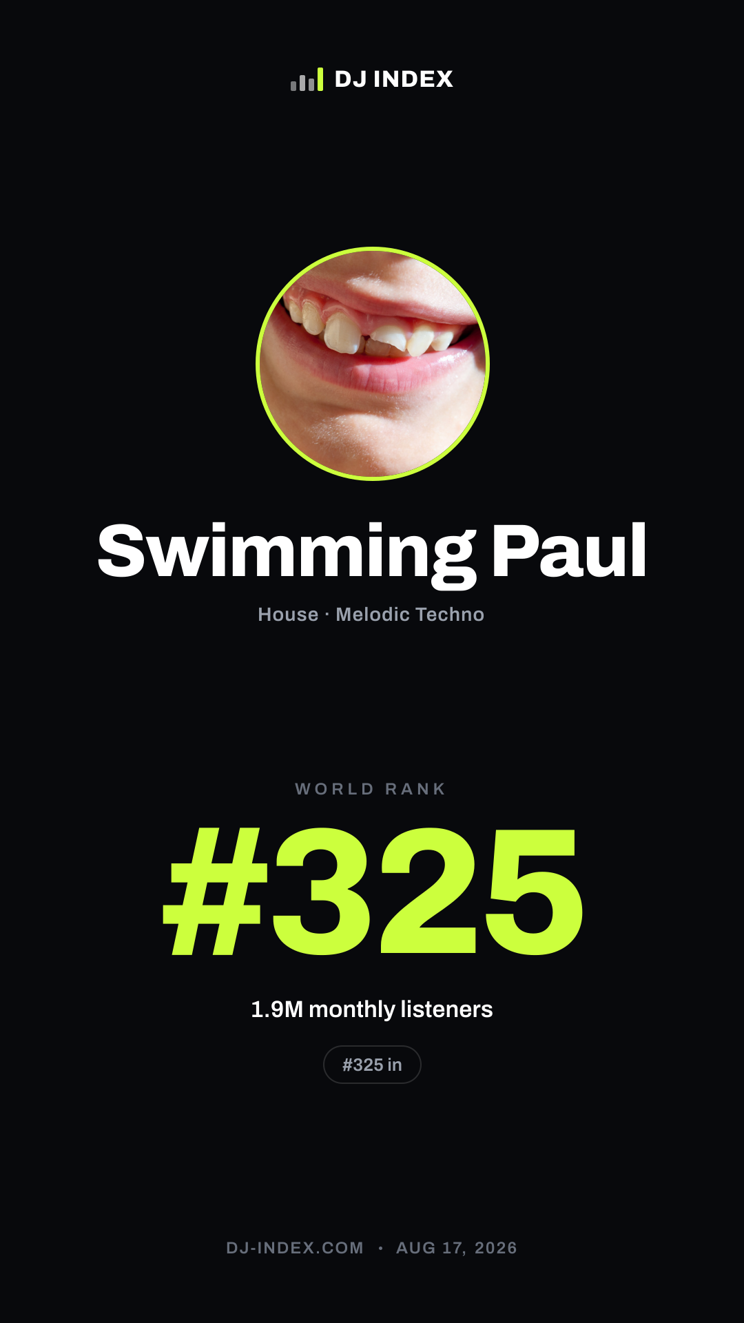Swimming Paul Story card preview